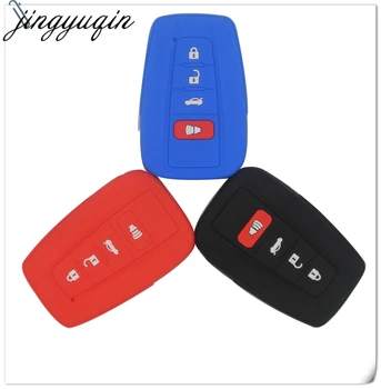 Jingyuqin 30 ピース/ロットシリコーン車のキーカバーケースゴムキーfob vw magotanパサートB8 シュコダA7 スマートリモートプロテクター