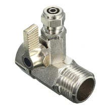 Тройник адаптер воды адаптер 1/2 ''до 1/4'' клапан-тройник с запорным шаровым клапаном кран тройник разъем домашний Сантехнический инструмент