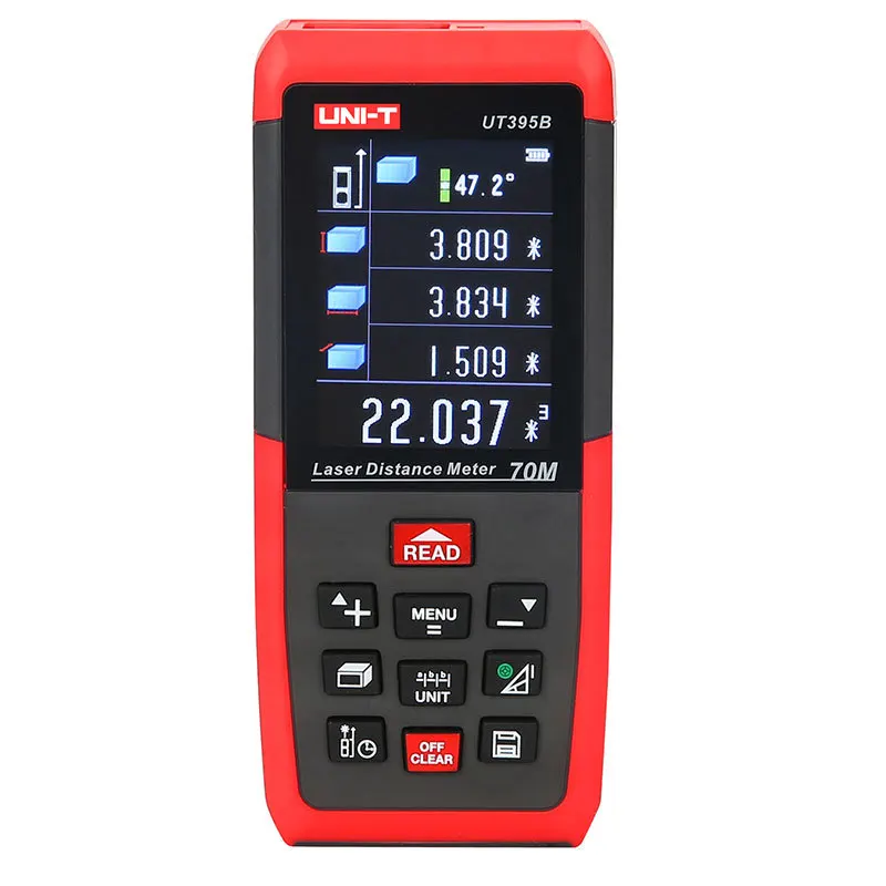 

Professional Laser Distance Meters UNI-T UT395B 70M Laser Range finder Digital range finder Measure Area/volume Tool