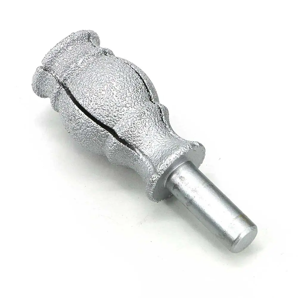 Brazed diamond shape edging mounted point for quartz stone, artificial stone, granite, marble, ceramic shape edging GJ013