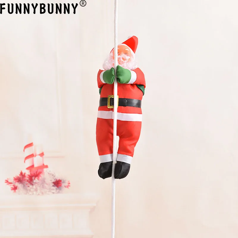 FUNNYBUNNY Санта Клаус скалолазание на веревке лестница для рождественской елки