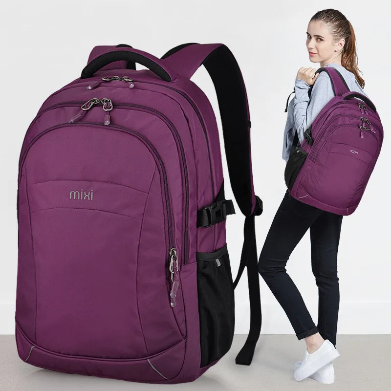 

High-impact Breathable Backpack Women High Quality Travel Bag Three Zipper Interlayer Pocket Men Business Casual Laptop Backpack