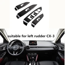 Авто-Стайлинг из нержавеющей стали Стекло переключатель окна декоративная панель автомобильные аксессуары для Mazda CX-3 CX3