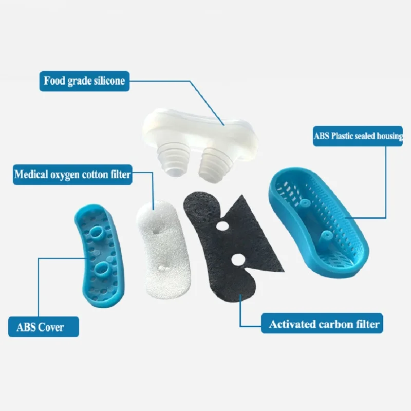PM2.5 лакированная CPAP храповое устройство апноэ Вентиляционное Устройство для дыхания носом заложенности носа Очиститель Воздуха
