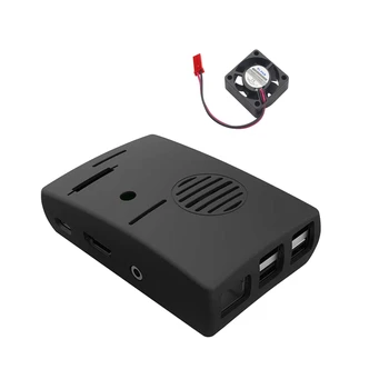 

Raspberry Pi 3 Model B+ ABS Case with cooling Fan Black/Transparent Cover Box Protective Shell for Raspberry Pi 3 Model B plus