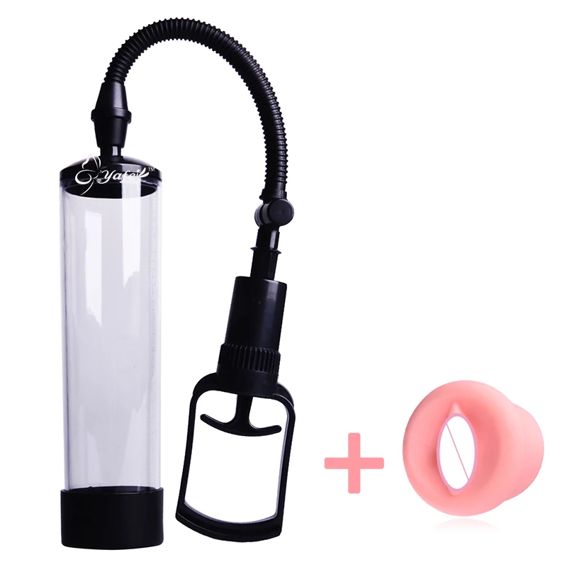 YAFEI Black Male Vacuum Pump Penis Adults Sex Toys for Men Sex Machine Sex Products for Waterproof Penis Extender Enlargemen 8
