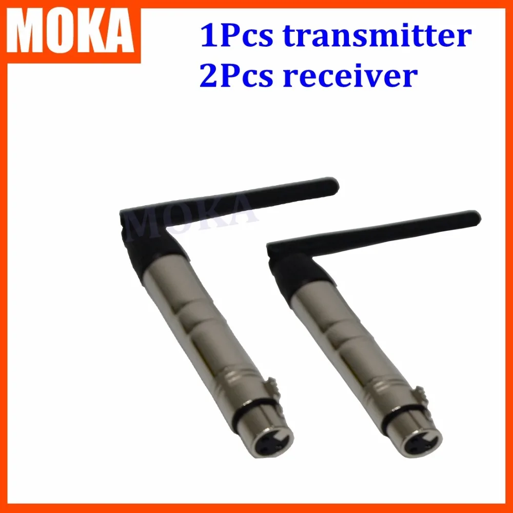 

3 Pcs/lot Wireless 2.4G GFSK 2 Pcs Receiver+1Pcs Transmitter DMX 512 Wireless Console DMX Console For Bar Light