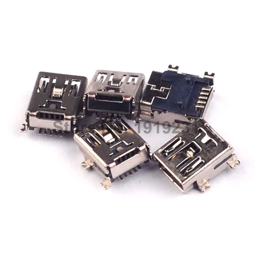 50 шт. 5 контактный разъем Mini B USB SMD разъем|socket connector|socket timerconnector obd2 |