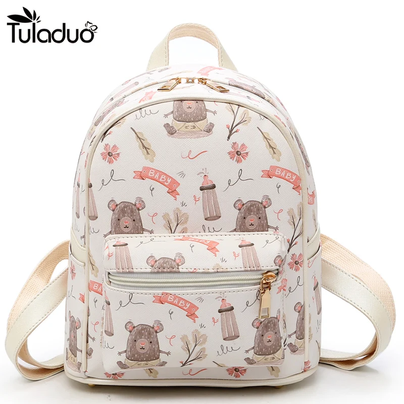 

2018 New School Bag Printing Small Backpack With Anmials For Girls Cute Backpacks Preppy Style For Teenagers Mochila Feminina