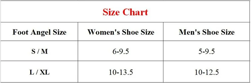 Angel Shoes Size Chart