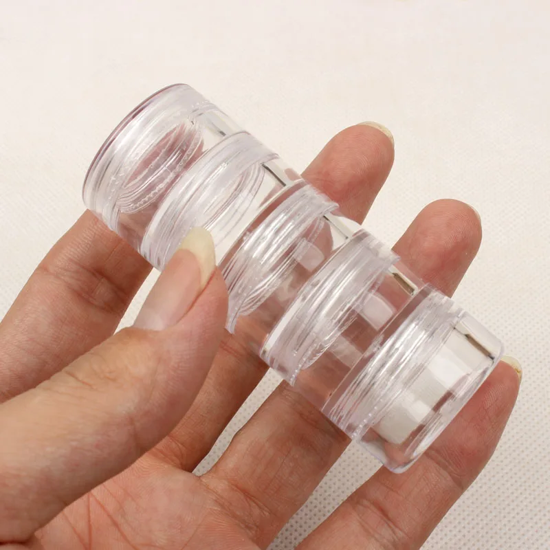 

Empty Box Transparent Decoration Storage Case Box Nail Glitter Rhinestone Crystal Beads Accessories Container Nail art Case