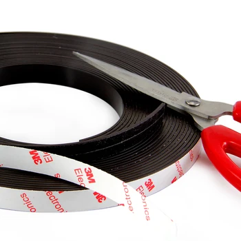

6Meters Self Adhesive Flexible Magnetic Strip Magnet Tape Width12.7x1.5mm Ad / Teaching Rubber Magnet