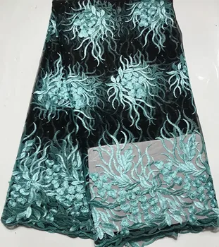 

African Lace Fabric 2020 Embroidered Nigerian Laces Fabric Bridal High Quality French Tulle Lace Fabric For Women ELM041