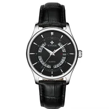 Brand Luxury Men's Watches Waterproof Ultra Thin Simple Quartz Watch Men Leather Strap Sports Wrist Watch Male Black Clock