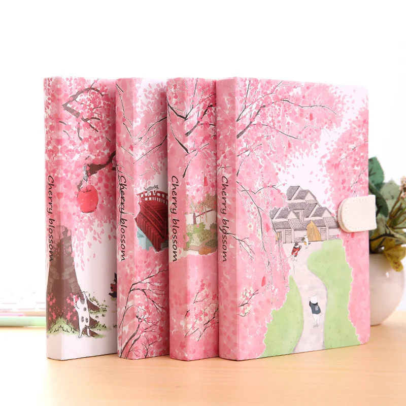 

"Sakura Cat ver.2" Journal Diary Hard Cover Cute Study Notebook Lined Papers Stationery Gift