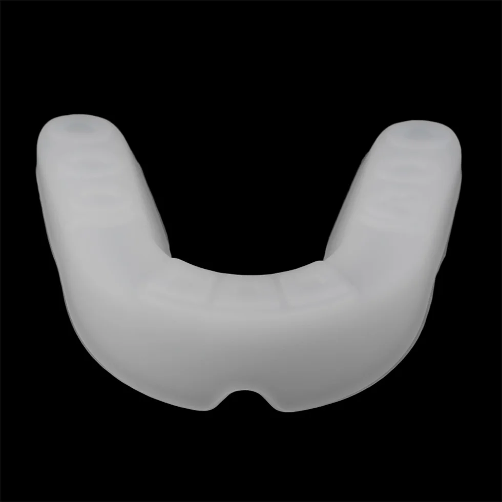 High Quality Adult Sports Mouth Guard Gum Shield Grinding Teeth Protect For Boxing NEW - Цвет: White