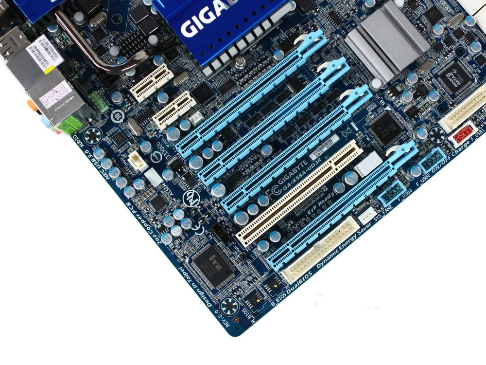 Б/у LGA 1366 для Intel X58 Gigabyte GA-X58A-UD3R материнская плата DDR3 USB3.0 24 GB SATA III X58A UD3R настольный материнская плата системная плата
