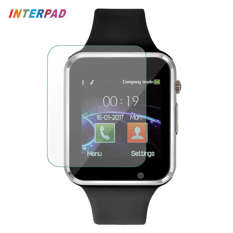 Interpad наручные часы Bluetooth Смарт W88 Спорт Шагомер со стеклянной пленкой SIM Камера