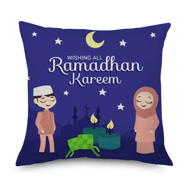 Ramada Kareem Cushion Covers Ramadan Mubarak Islam Muslim Kaaba Mecca