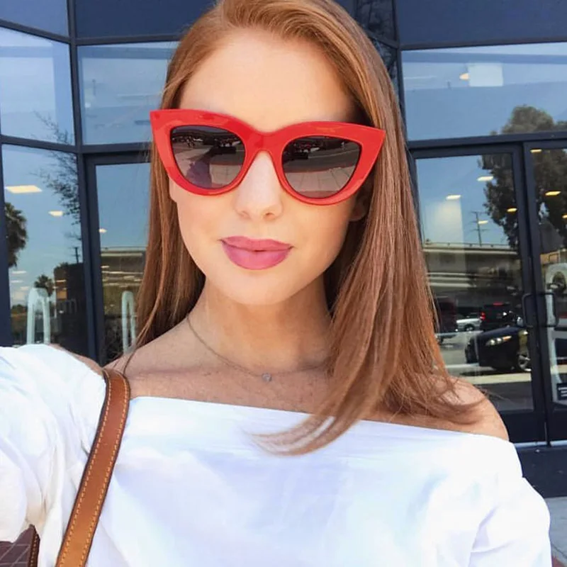 2019 Vintage Sunglasses Women Cat Eye Luxury Bra
