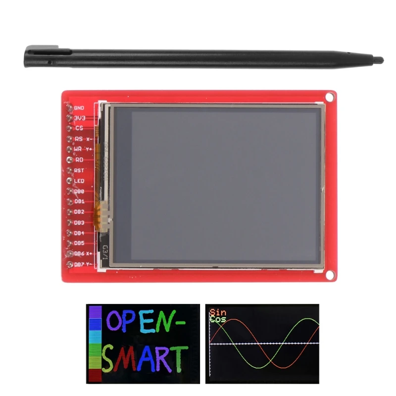 

2.2" TFT LCD Touch Screen Breakout Board Module w/ Touch Pen For Arduino