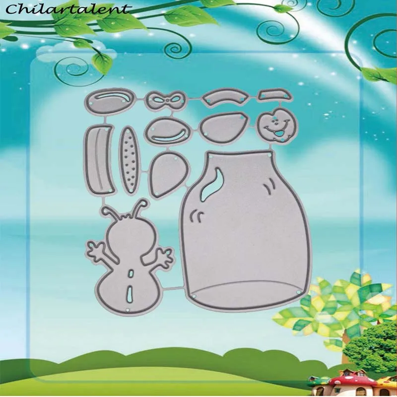 

bottle and animal frame metal Cutting Dies Embossing Stencil Decoration Scrapingbook DIY Crafts clear stamps and dies paper cut