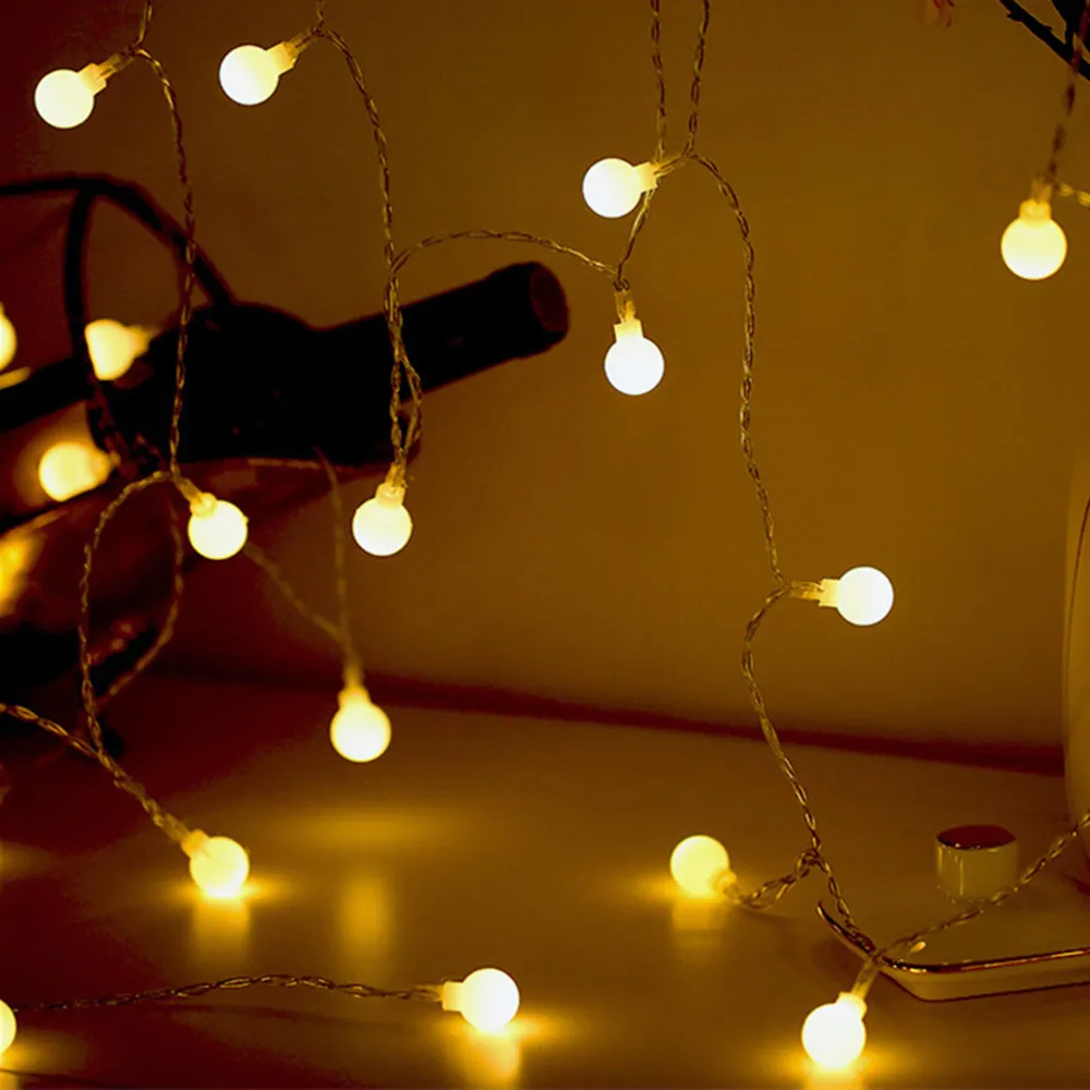 Home Decoration 1.5m 5ft 10leds Bubble Ball String Light Waterproof LED