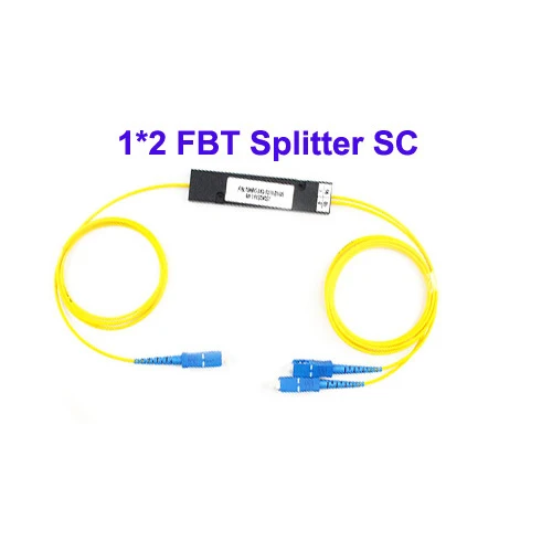 Бесплатная доставка Одной режим 1310nm 50/50 муфта соотношение SC Коробка ABS Тип 1x2 FBT муфта FBT Splitter 1 м