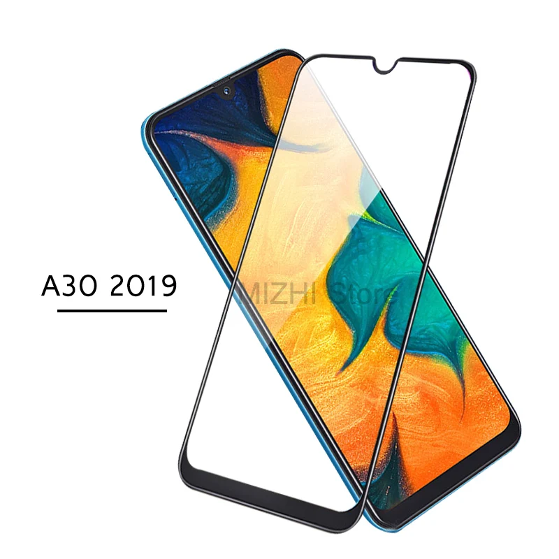 

full cover for samsung a30 2019 screen protector tempered glas on for samsung galaxy a30 a 30 30a a305f 6.4 inch case film