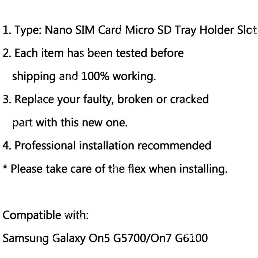 Фирменная Новинка нано сим карты Micro SD слот лотка для Samsung Galaxy On5 G5700/On7 G6100