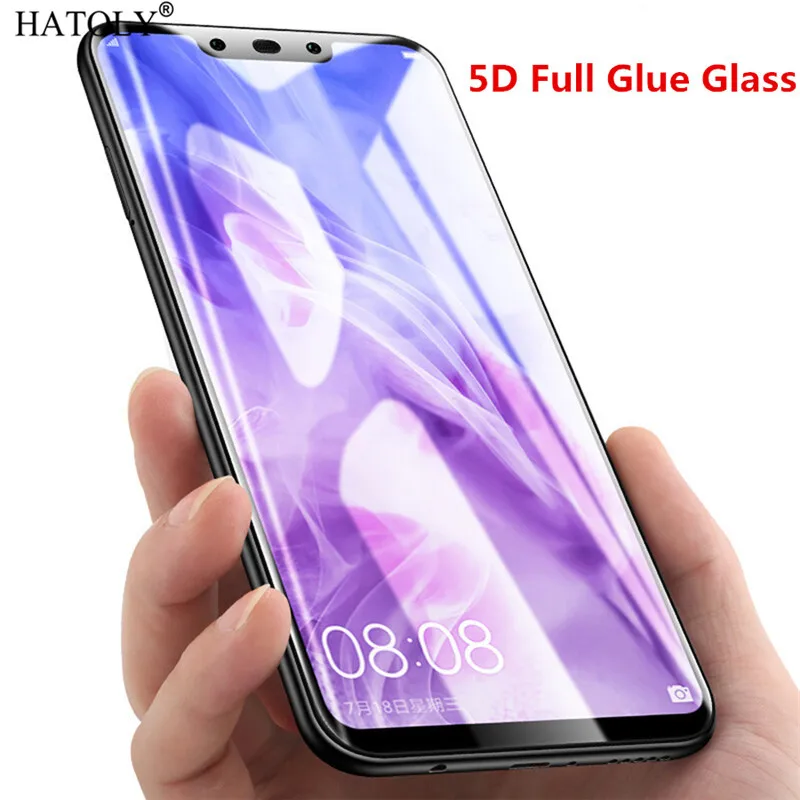 Закаленное стекло для Huawei Mate 20 Lite защитная пленка экрана 5D с полной проклейкой