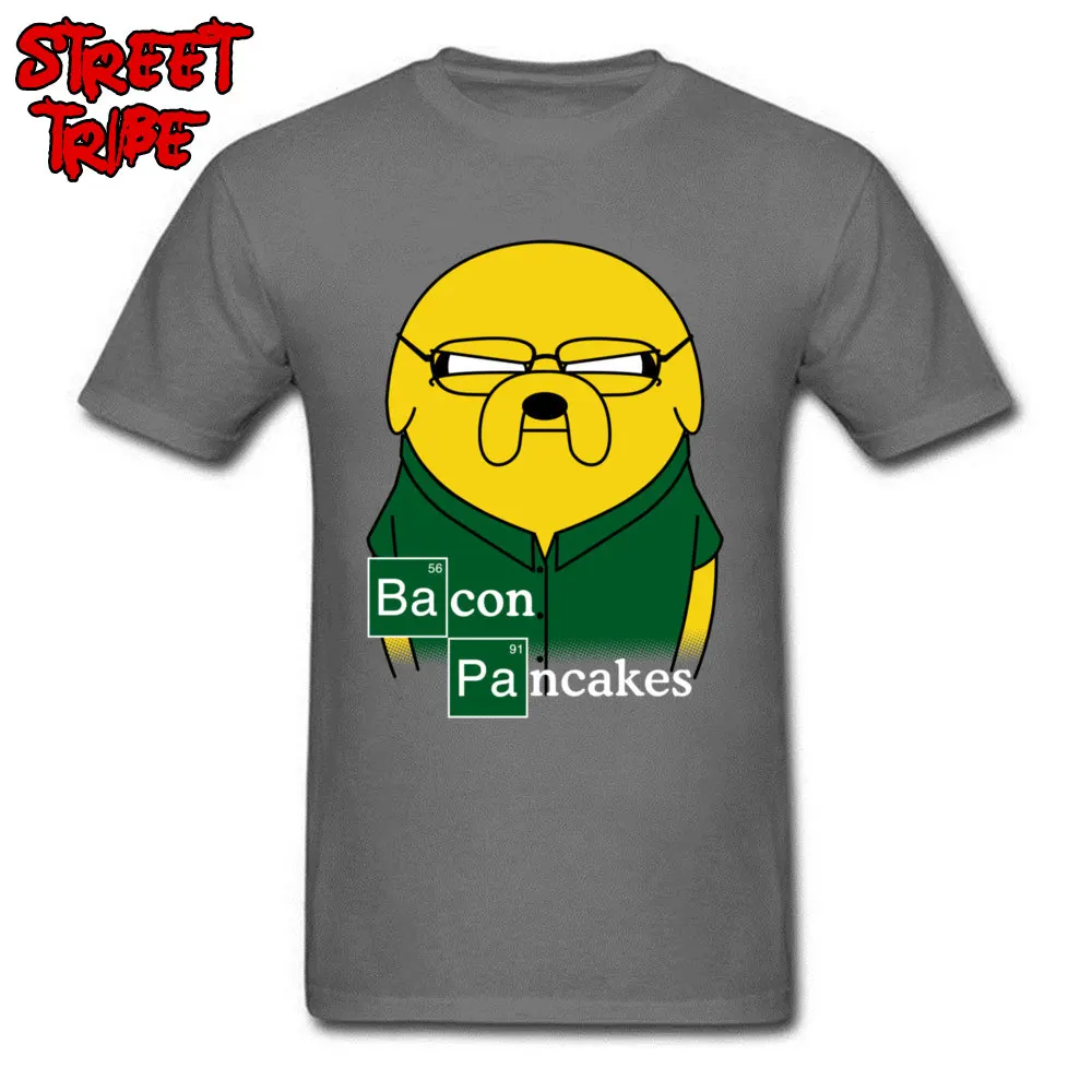 Bacon Pancakes Summer T-Shirt for Men 100% Cotton Fabric April FOOL DAY Tops & Tees Tshirts Short Sleeve Hot Sale Round Neck Bacon Pancakes carbon