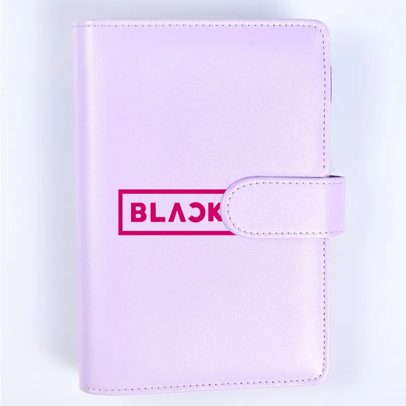 Kpop BLACKPINK EXO GOT7 MONSTA X SEVENTEEN TWICE WANNA ONE мягкий PU ноутбук студентов журнал вентиляторы подарки, Прямая поставка - Color: blackpink-3