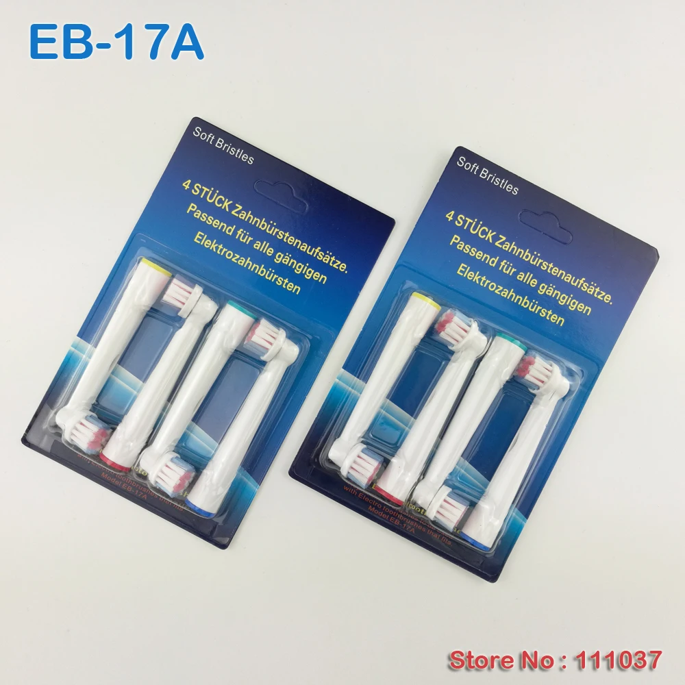 

Electric Toothbrush Heads EB-17A SB-17A Neutral Package Precision Clean 400pcs/Lot Free Shipping