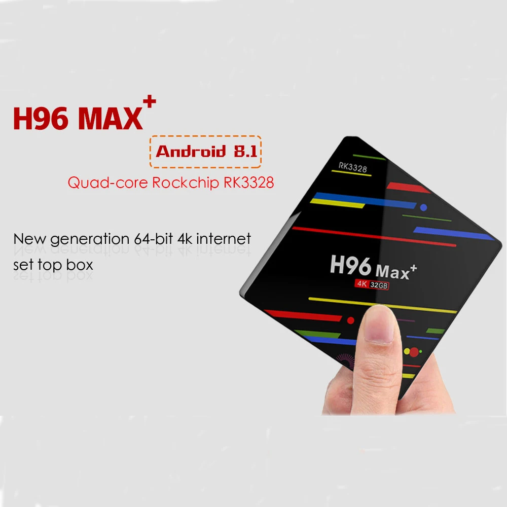 Новый H96 Max + ТВ бокс android 8 1 RK3328 Четырехъядерный 4 ГБ ОЗУ 32 Гб ПЗУ Full 1080p 4k 3D Google Player