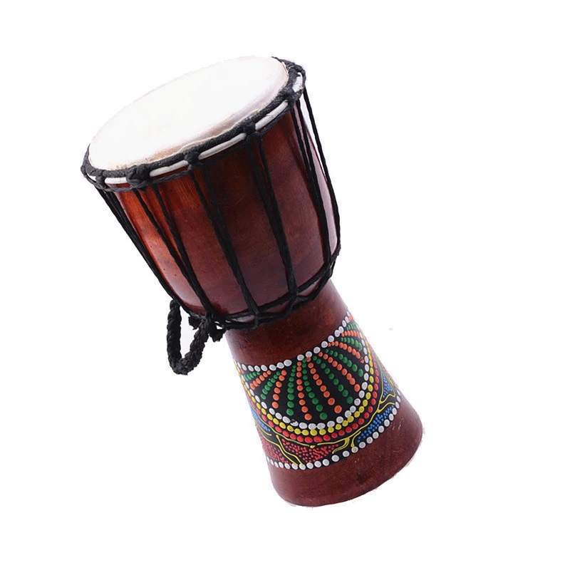 Djembe ударный барабан 5 дюймов Классическая картина деревянный ручной в