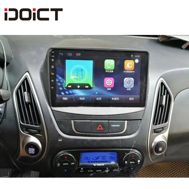 Perfect IDOICT Android 8.1 Car DVD Player GPS Navigation Multimedia For Hyundai ix35 Radio 2013-2017 car stereo car stereo 5