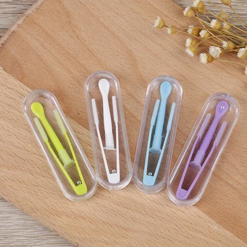 

2 Set Portable Contact Lens Inserted Remover Silicone Tweezers Suction Holder Stick Tool Eyes Care Contacts Random Color