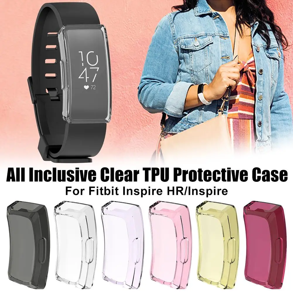 

Protector Case Cover Clear Ultra-thin TPU Shell For Fitbit Inspire HR/Fitbit Inspire Fitness Tracker Protective Shell