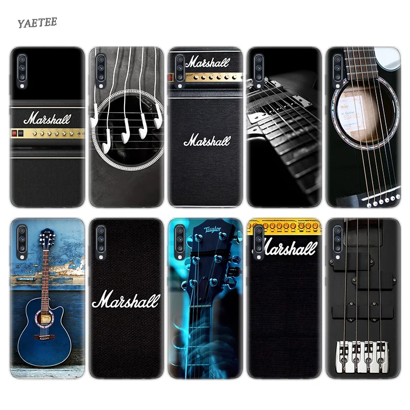 

Guitar art Fitted Back Case For Samsung Galaxy S10 Plus S10E A50 A30 A70 S10Plus A20E M30 M20 M10 A20 A40 A10 A80 Cover Shell