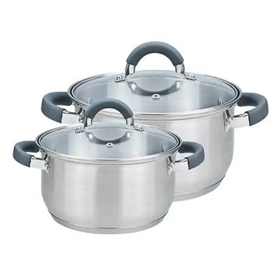 VETTA ВЕНА НАБОР КАСТРЮЛЬ 4 ПР. (1 9Л.+3 6Л.) СО СТЕКЛ. КРЫШКАМИ|pan kitchen|kitchen pangrill pot |