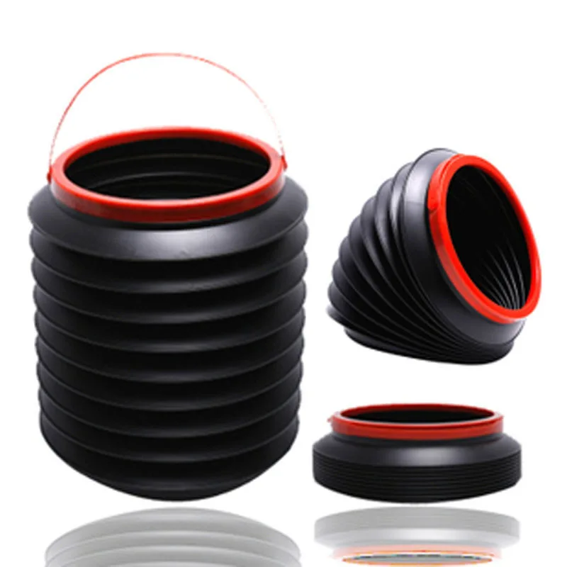 4L Folding Telescopic Bucket, Height Adjustable Portable Trash Can