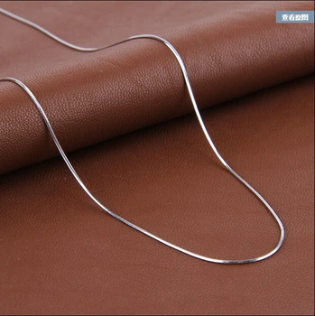 High quality fashion hot sell snake chain 925 sterling silver ladies`snake necklaces jewelry gift wholesale snake