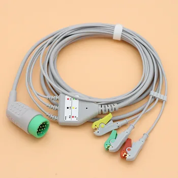 

For Medtronic Physio Control Lifepak 12 20 120 ECG Cable 3 Lead ECG Cable and Leadwires 12 Pin one-piece 11110-000029 66 IEC