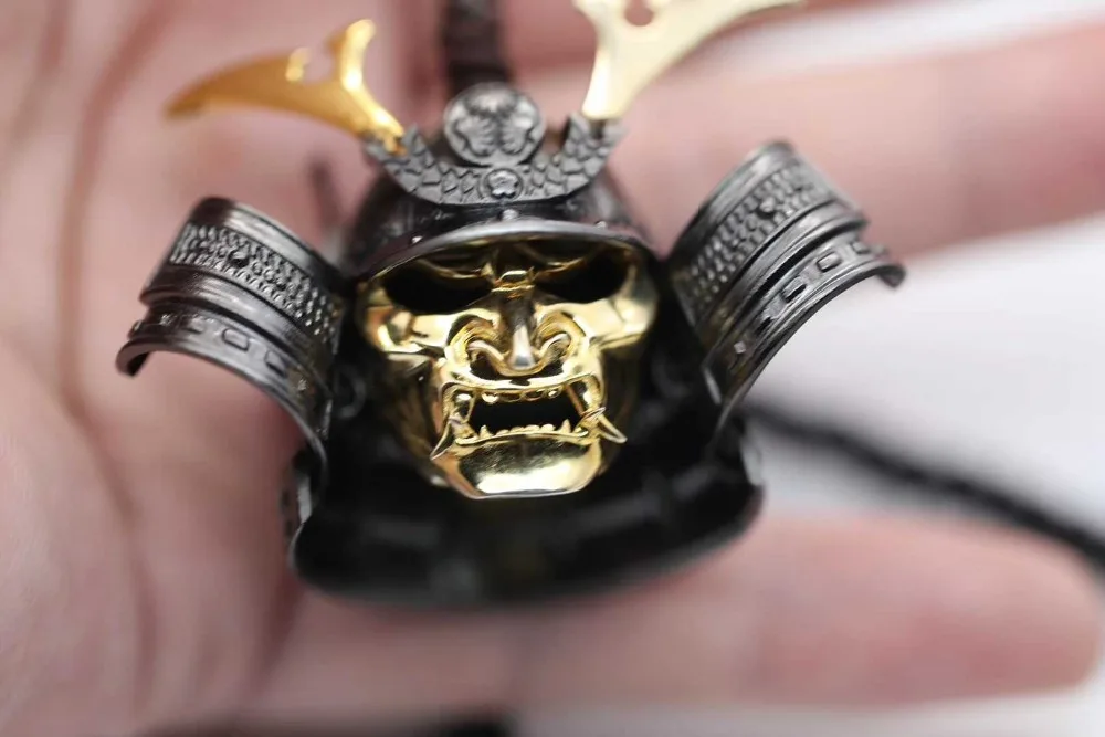 Грабежи призрак воин японский самурай немертвец Серебро S925 кулон для мужчин и женщин властное ожерелье