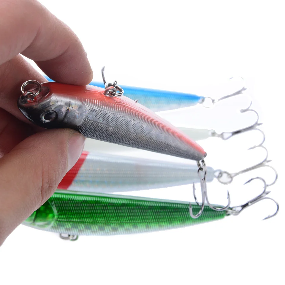 

5PCS/lot Fishing Lures 8.5cm/10g Hard Baits Artificial bait 5 Colors Minnow lure fish Wobblers feeder Fishing Tackle pesca 108