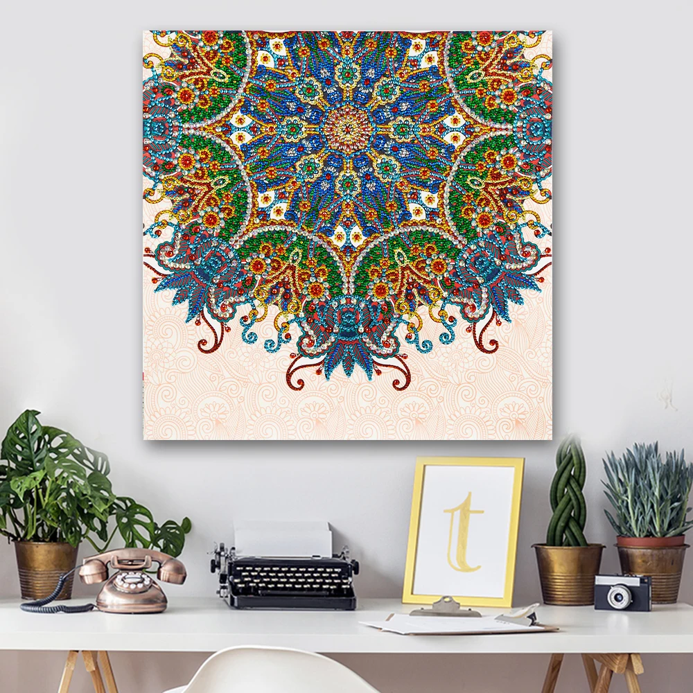 5d diy diamond painting full drill special shaped diamond embroidery flowers