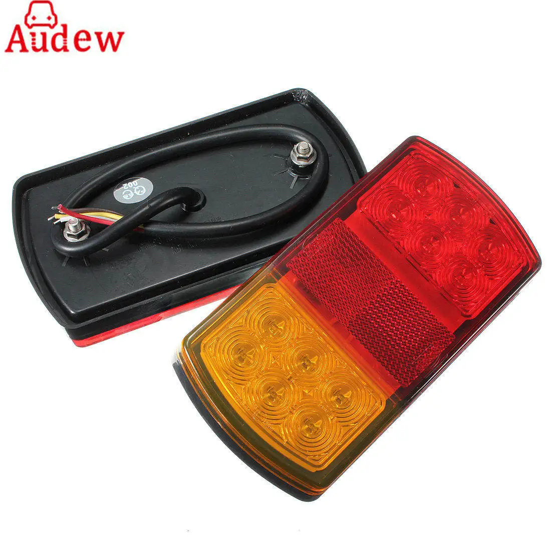2PCS 5 11Inch Trailer Truck Ute Bus Stop Rear Tail Indicator Light Waterproof Side Light and