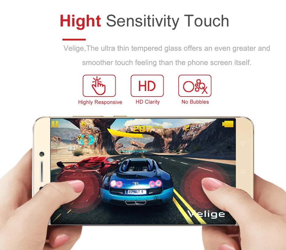 Velige 2.5D Tempered Glass for Letv Leeco le 2 pro le2 X620 X520 X527 Screen Protector 0.3mm Toughened Guard Glass Film (3)
