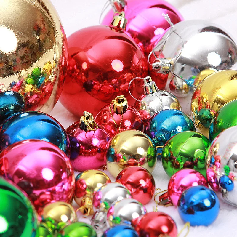 24Pcs/box Xmas Christmas Ball Ornaments Christmas Decorations Tree